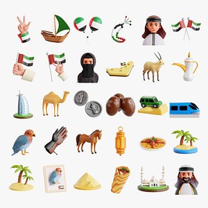 Uni Arab Emirates 3D Collection 3D model