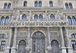 3D palace gate facade model