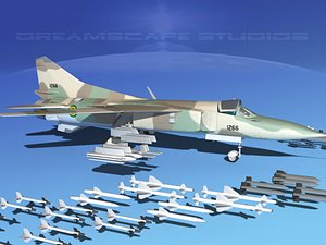 3d model mig-23 flogger b fighter