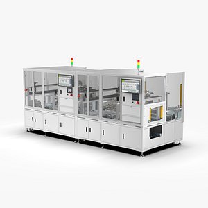 Automatic Router Assembly Line 3D model