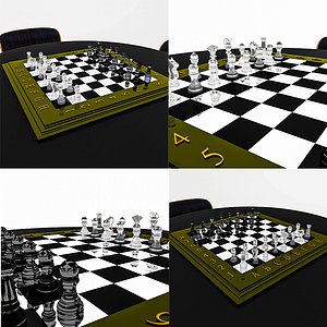 Chess Set - 3D Print Model by jd94