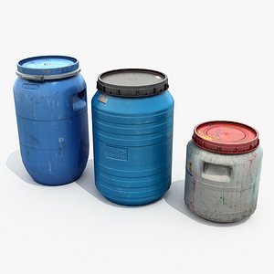 3D large barrels model