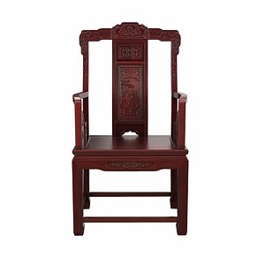 wood chair wooden 3d model