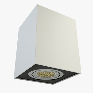 3d model downlight light