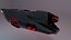 Futuristic Motorcycle Low-poly subdivision-ready