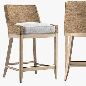marisol seagrass track stool 3D