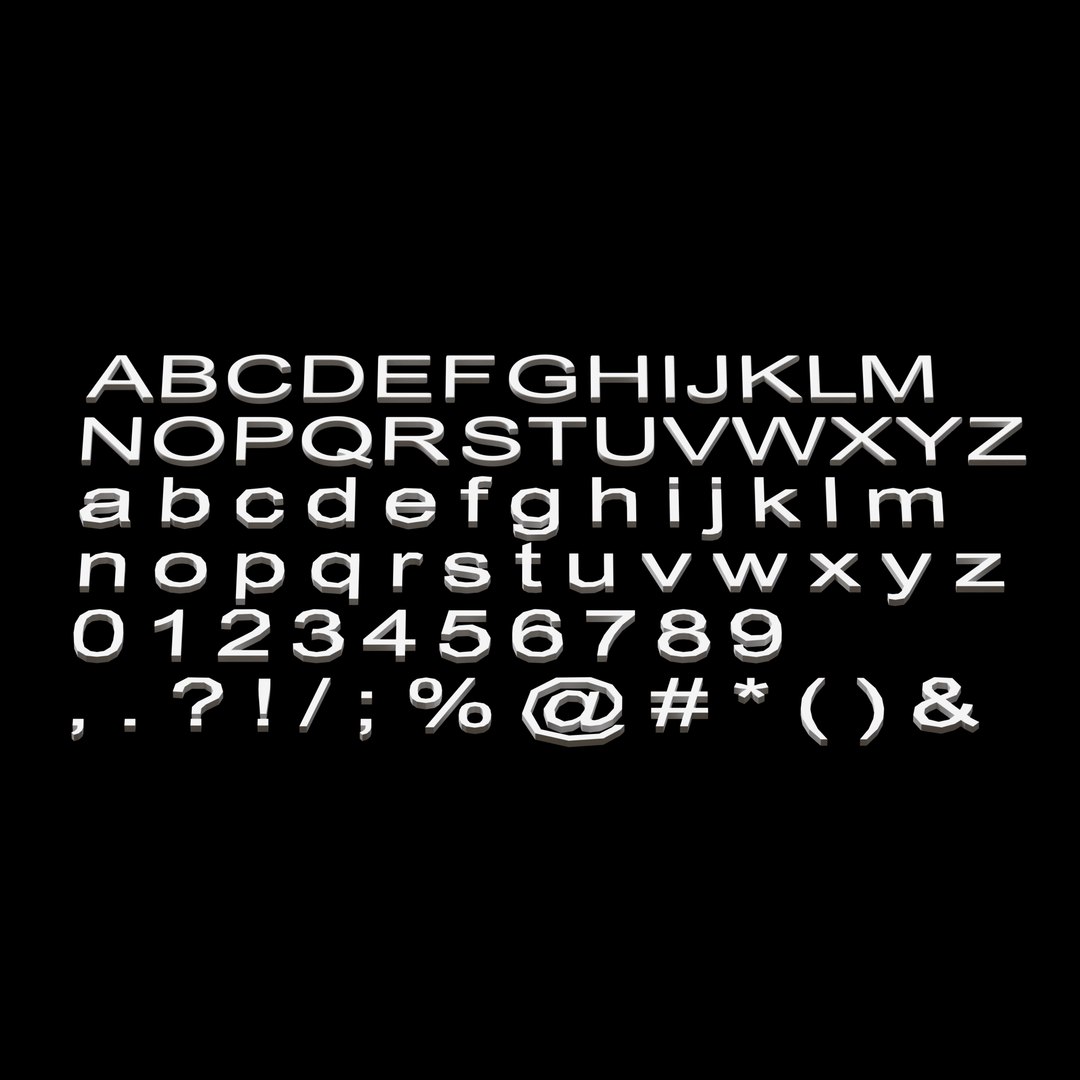 3D Arial Bold 3D Typography Set - Ready for Subdivision https://p.turbosquid.com/ts-thumb/xk/O8hT1p/50/5/png/1787140016/1920x1080/fit_q87/ce2d007f98098cae549411ba6567f811fbe69257/5.jpg