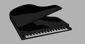 3d model piano