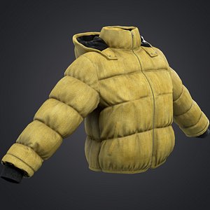Yellow winter jacket