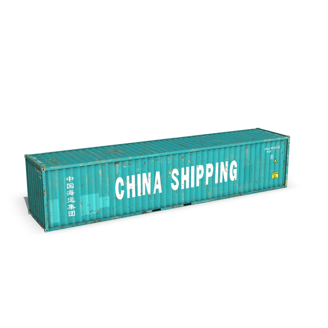 3d model of 40ft shipping container china