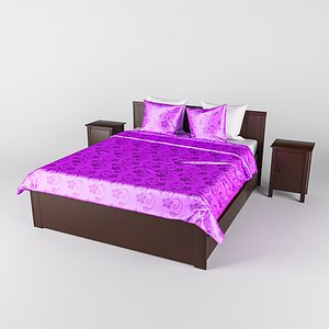3d bed ikea brusali model