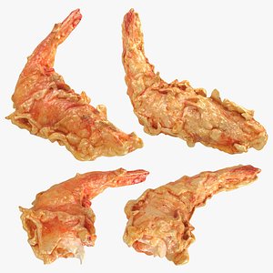 3D Fried Shrimp Collection