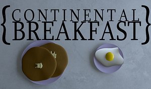 pancakes eggs 3d model