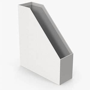 White File Folder Holder 3D