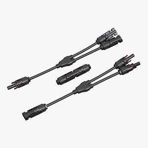 3D Solar Connectors 04 model