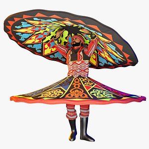 Tanoura Dancer 3D Model