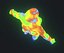 Mapa de calor de imagen térmica humana Modelo 3D masculino y femenino