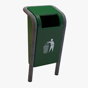 public trash 3d model