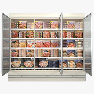 Pizza set 25 pizzas 3D model