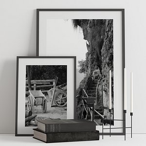 decorative set 01 frame 3D model