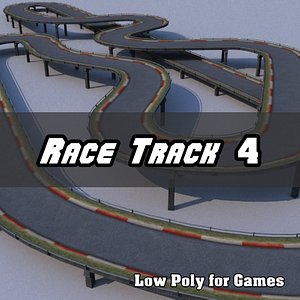 Low Polygon Race Track 4