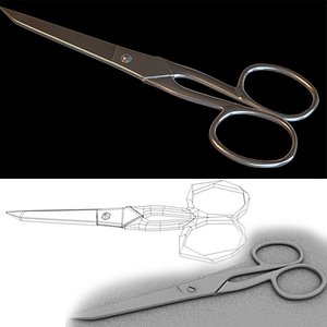 3d scissors model