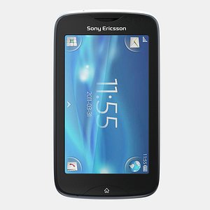 sony ericsson txt pro 3d model