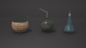 3D flask model