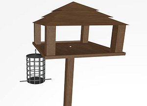 Garden Bird House & Feeder