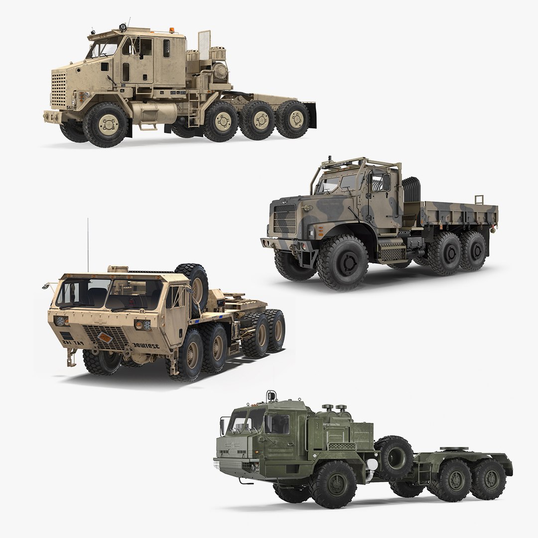 Military Trucks Collection 2 3D model preview