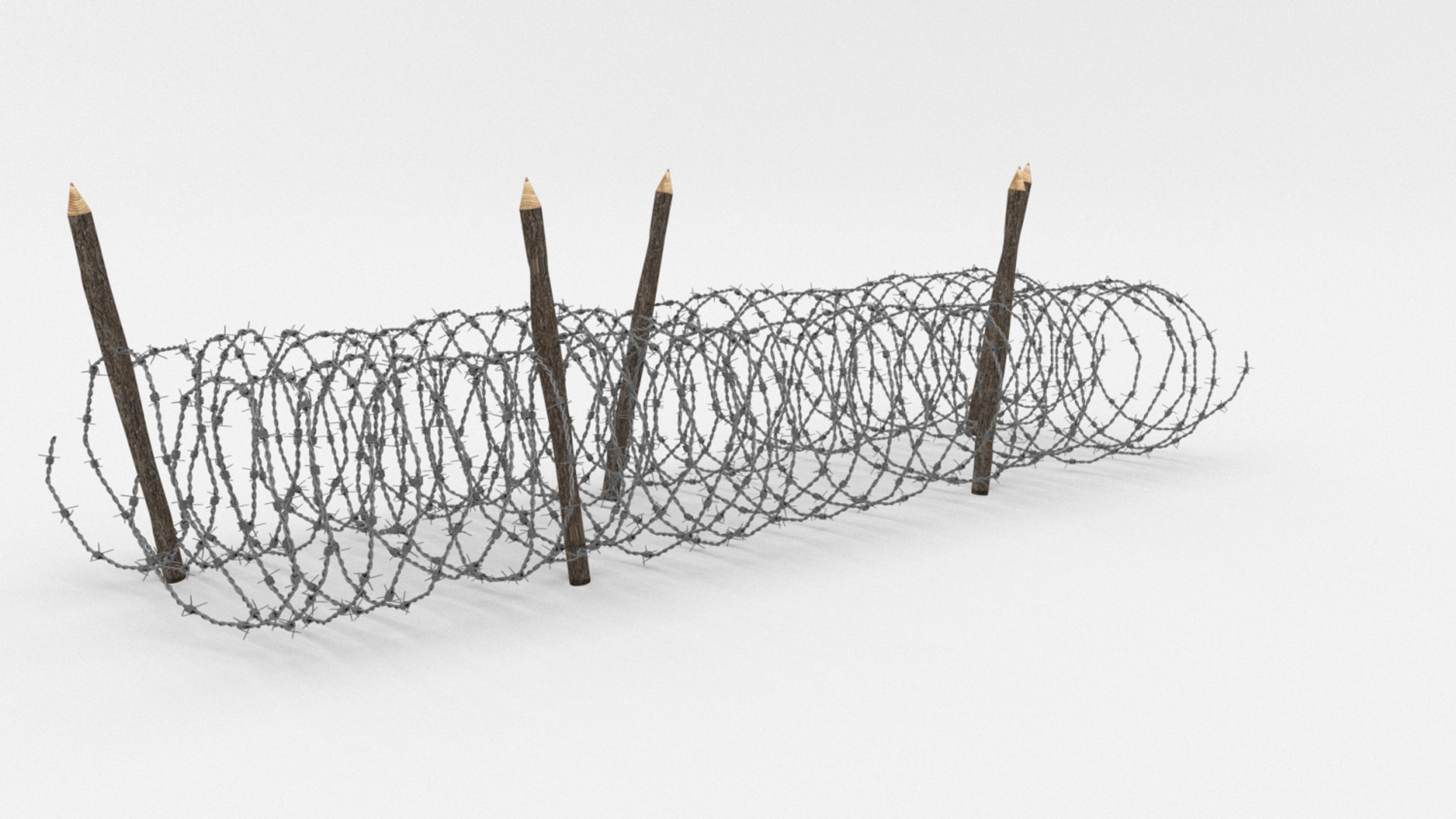 3D Barbed Wire Obstacle - TurboSquid 1191623
