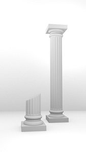 3D tuscan columns