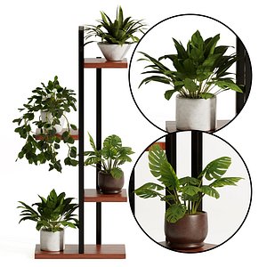 Plant stand flower pot model