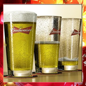 Budweiser Beer Glass