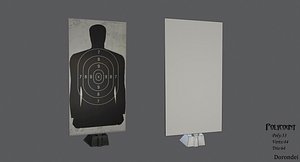 3D military target ready