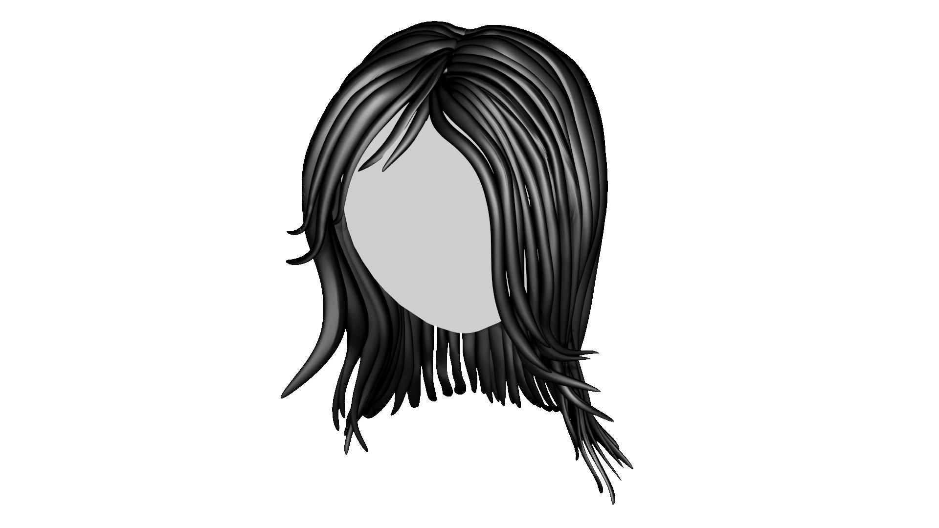 3D Hair Wigs - TurboSquid 1814356