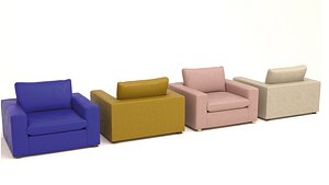 Modern Single Seater Armchair 3D model