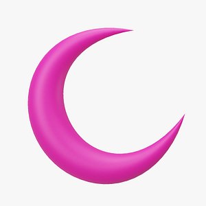 3D Pink Moon model