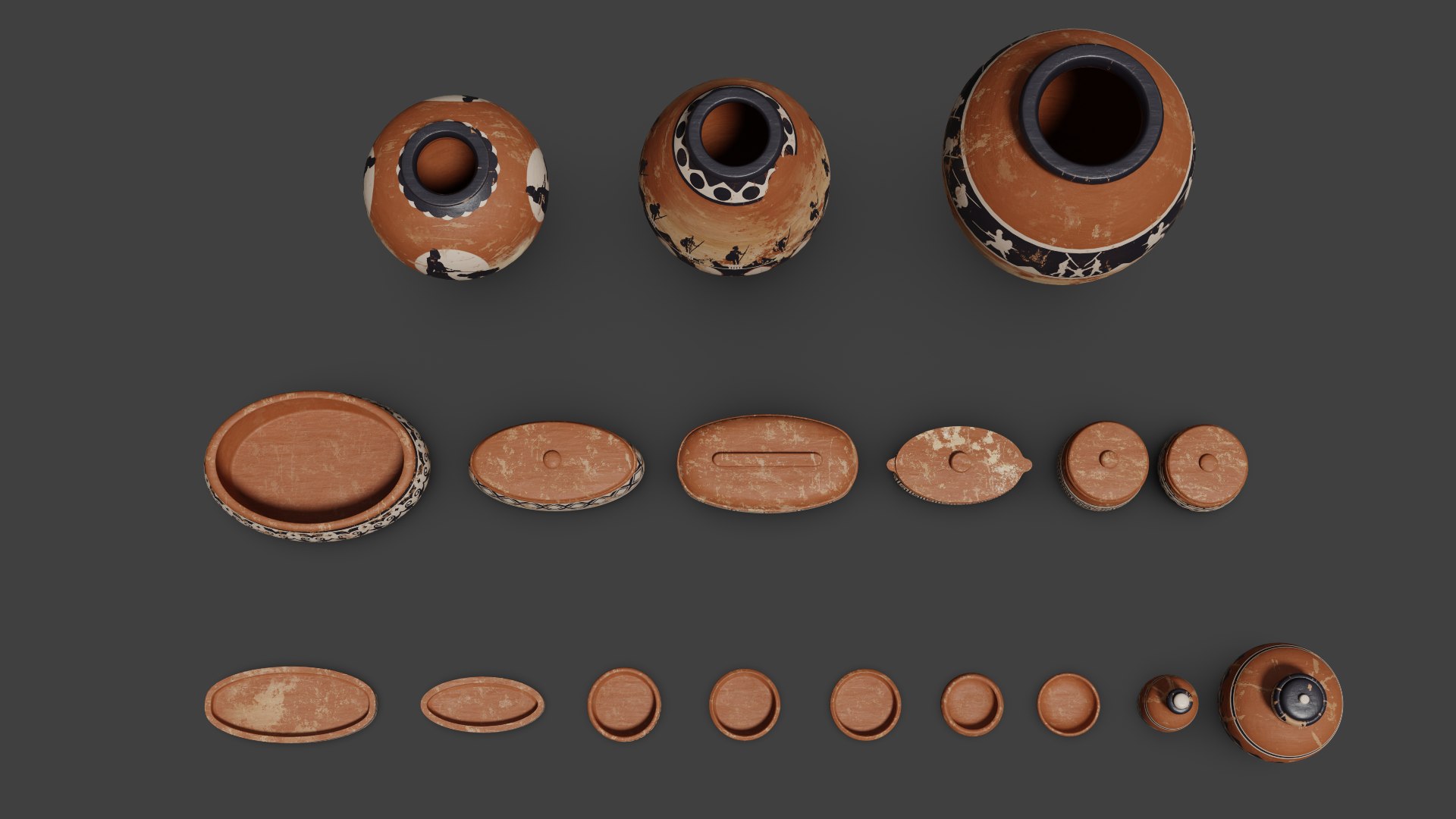 3D Clay Pottery Old Painted - Clay pot Bundle model https://p.turbosquid.com/ts-thumb/xl/S4J9pu/1O/main_04/png/1665841549/1920x1080/fit_q87/50cae836f796805ea7481c1ad941f424ca70ccb3/main_04.jpg