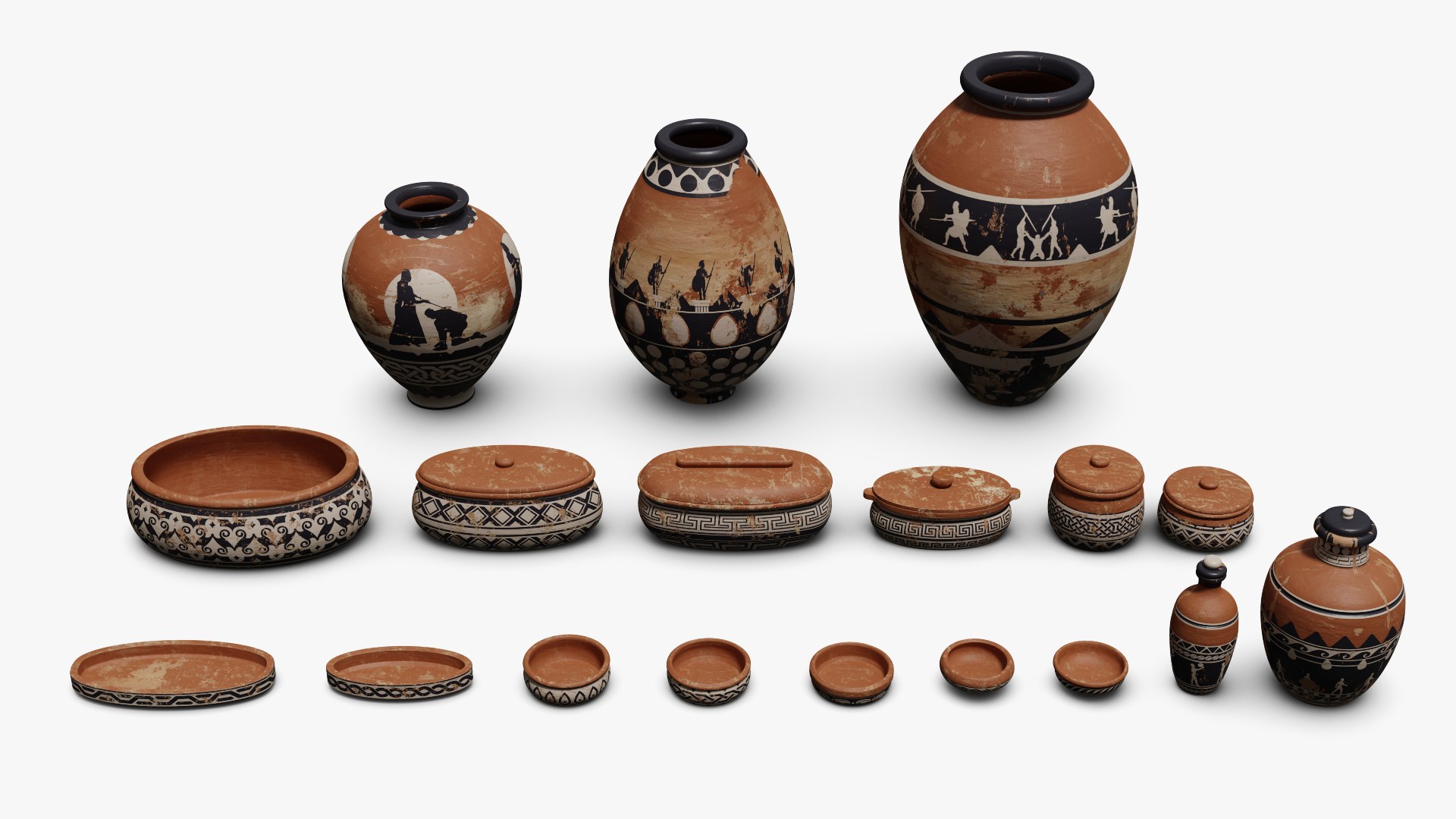 3D Clay Pottery Old Painted - Clay pot Bundle model https://p.turbosquid.com/ts-thumb/xl/S4J9pu/V0/main_01/png/1665841549/1920x1080/fit_q87/80f6855665fe79d4c7128b65d3e2a4f220aa892a/main_01.jpg