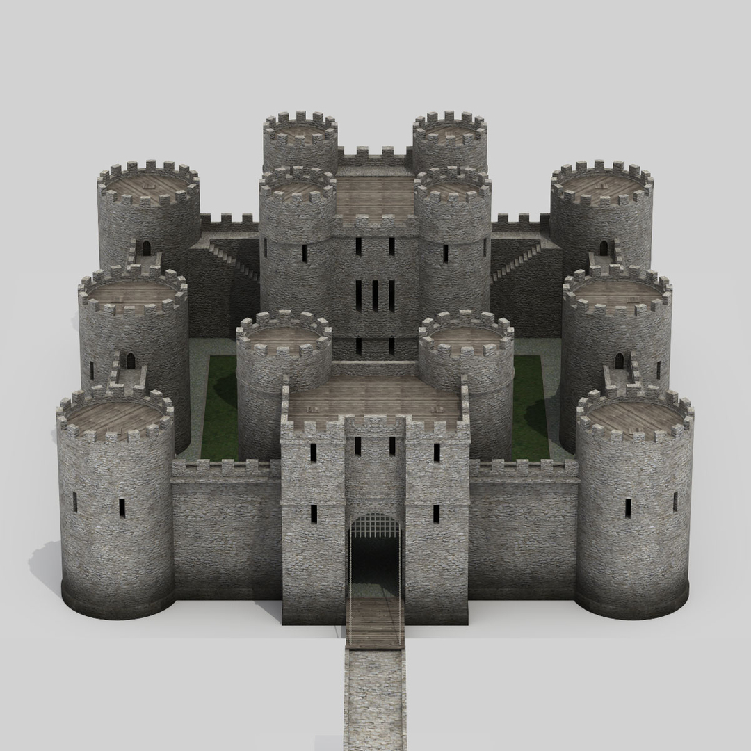 3d medieval castle