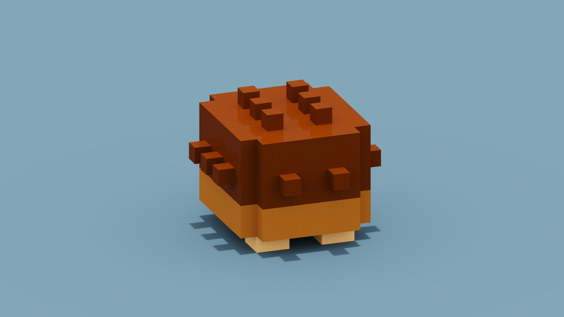 3D model Voxel Hedgehog https://p.turbosquid.com/ts-thumb/xl/SuMof0/Kh/spin202206280149520007/png/1656425207/1920x1080/fit_q87/b903b372df8cf6a604a2f420809a2adc49ecaad6/spin202206280149520007.jpg