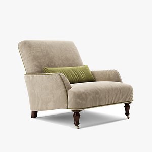 Fabric  chair Keane a 3D