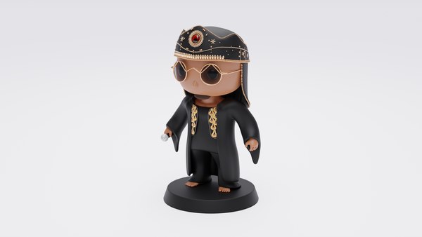 modelo 3d Personaje del cantante indio Dr. Bombay - TurboSquid 2152010