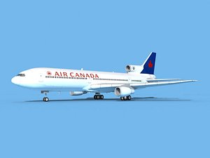 3D model lockheed l-1011-10 air