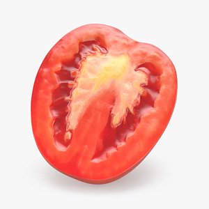 3D model Roma Tomato Half 01