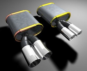 car exhaust c4d