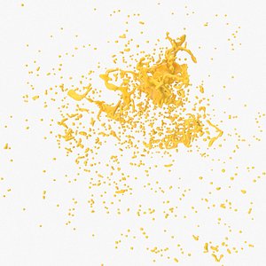 3D model Yellow Splash 25