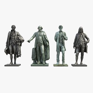 3D model fathers statues