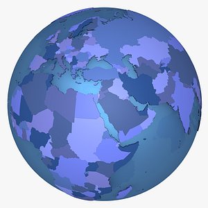 Earth With Countries